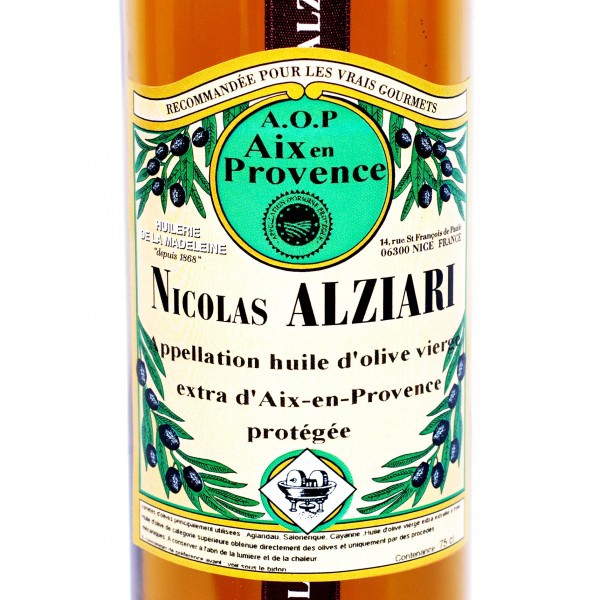 Huile d'olive Aop vallée des Baux de provence 75 cl