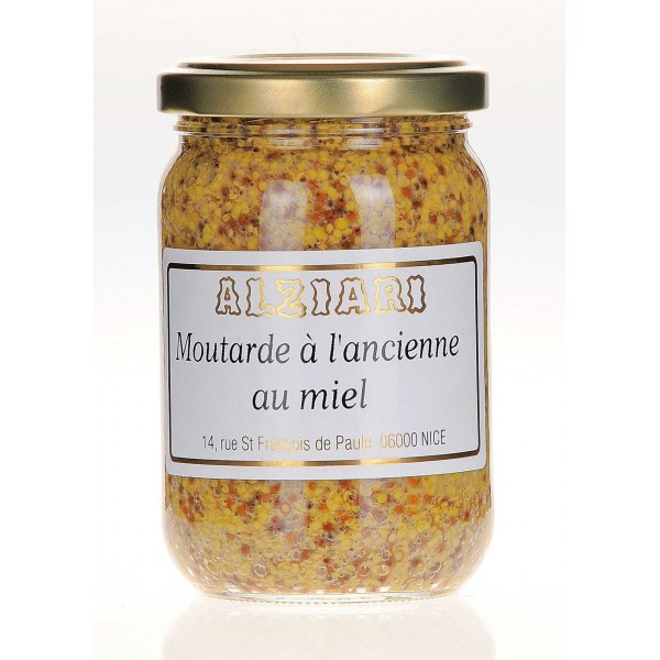 Moutarde à l'ancienne au miel 200 gr