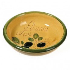 Coupelle à olives et noyaux (poterie de Vallauris)